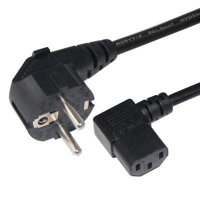qualità  Waterproof 2pin EU Standard Power Cord IEC 320 Home Appliance C13 Mains Cord European VDE Plug fabbrica