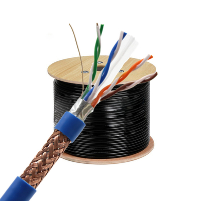 SFTP NETWORK CABLES CAT 6 CAT6 CAT6A CAT7 305M STP Cat6 FTP CPR LAN CABLE 23AWG COPPER 1000FT LSZH sftp ax