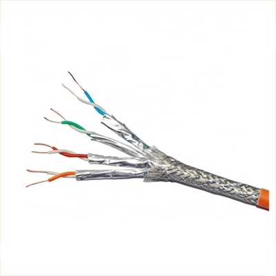 cat7/cat6a SFTP 22AWG LAN cable double braid solid shield network cable for outdoor use LK-SF6ACB231