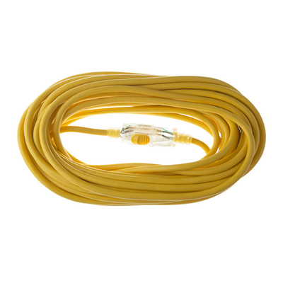 UNI Home Appliance CABLE Stay Plugged In Locking Indoor/Outdoor Extension Cord 14/3 Plug Gauge 50FT Yellow