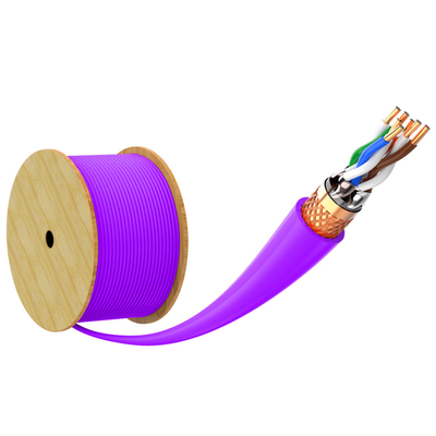 Oxygen Free Pure Copper Networking and Cat7 SFTP Lan Network Ethernet Cable For Data Center Audio Video EXC-Cat6A-SFTP