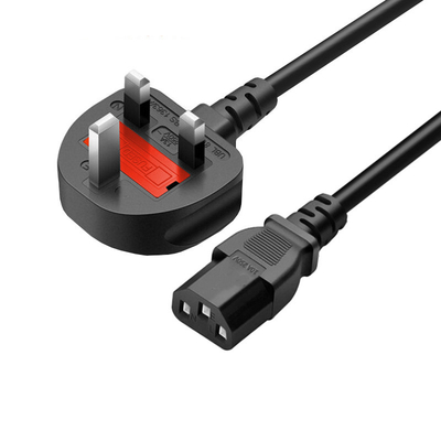 Computer and laptop 3 pin UK plug power cable UK standard three-pin AC power cord for computer