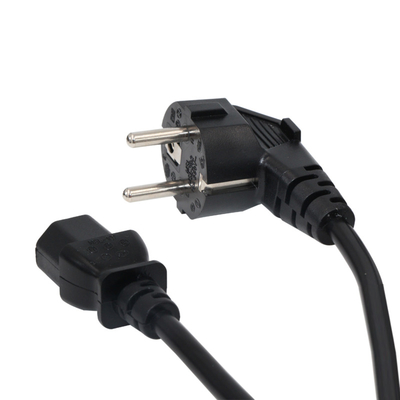 EU Euro Power Cord Plug Industrial IEC C13 Power Adapter Cable For Desktop PC