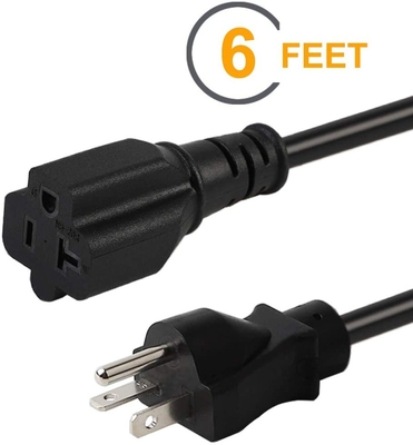 America Flame Retardant Rubber Electrical Extension NEMA5-20P Wire 3 Core Power Cable Manufacturer US Power Cord