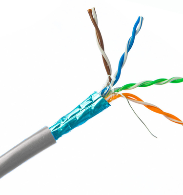 Bare Copper Cat6 Cable Conductor Shielded Networking Cable Cat6 FTP Cable
