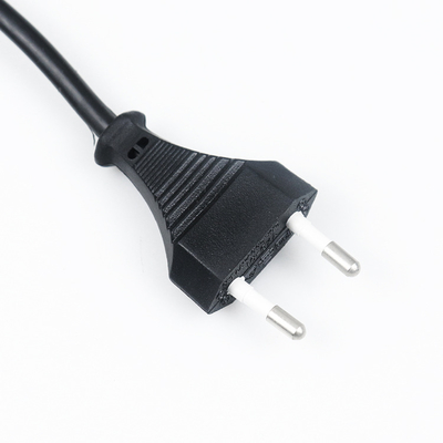 EU 2 Pin Assembled Plug Home Appliance AC Electrical Wire Extension Cable Female To Male Power Cord 1m