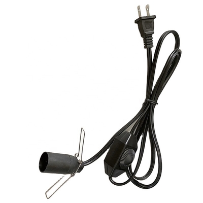 Salt Lamp USA 2 Pin Plug Salt Lamp Power Cord Extension With E12 Dimmer Switch Plug