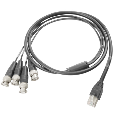 Electronic Factory Custom Assembly RJ45 Cat5 Super 5e 6 Shielded To BNC Male Surveillance Wired Network Jumper Video Data Line Cables