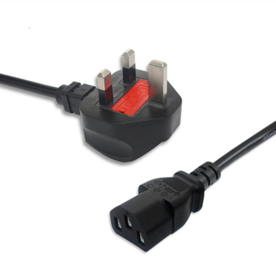HF Industrial Three Prong Pin UK Cable Plug Inserts Cord 3 Pin Flat AC Electric Power Plug With Connector