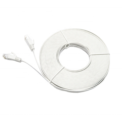 China Cat6 Rj45 Patch Cord Ethernet Network Cable Bare Copper Flat Patch Tie Thin Cat6 Patch Cords