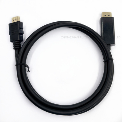 COMPUTER Cable Adapter DP to HDMI Laptop to Television Display Male to Male Audio Video Converter
