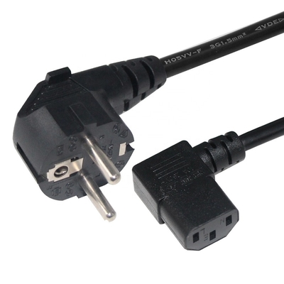 Waterproof 2pin EU Standard Power Cord IEC 320 Home Appliance C13 Mains Cord European VDE Plug